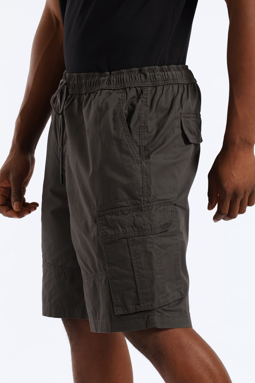 Cargo Pull On Short - Charcoal