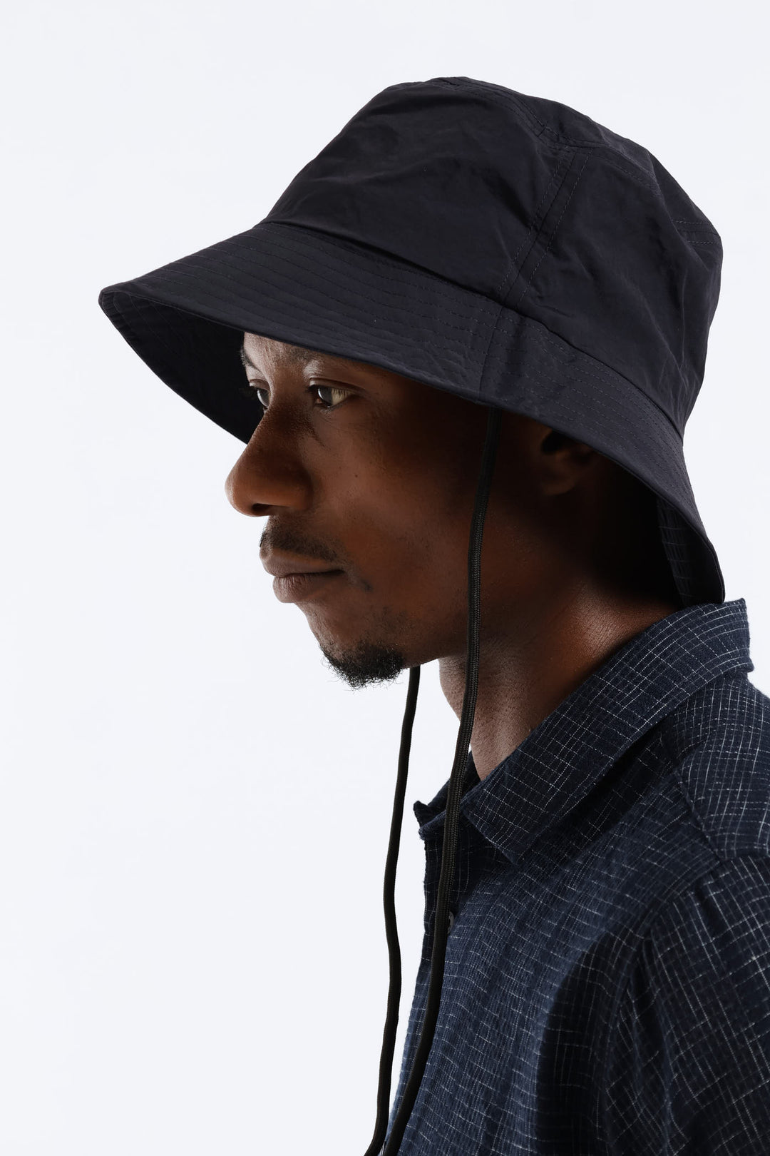 Draw String Bucket Hat - Navy