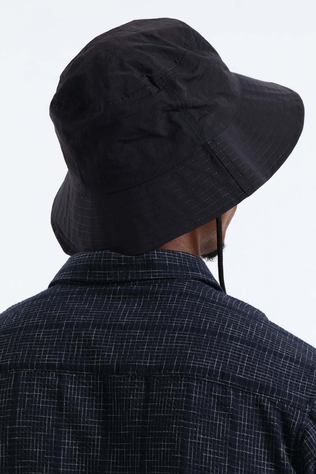 Draw String Bucket Hat - Navy