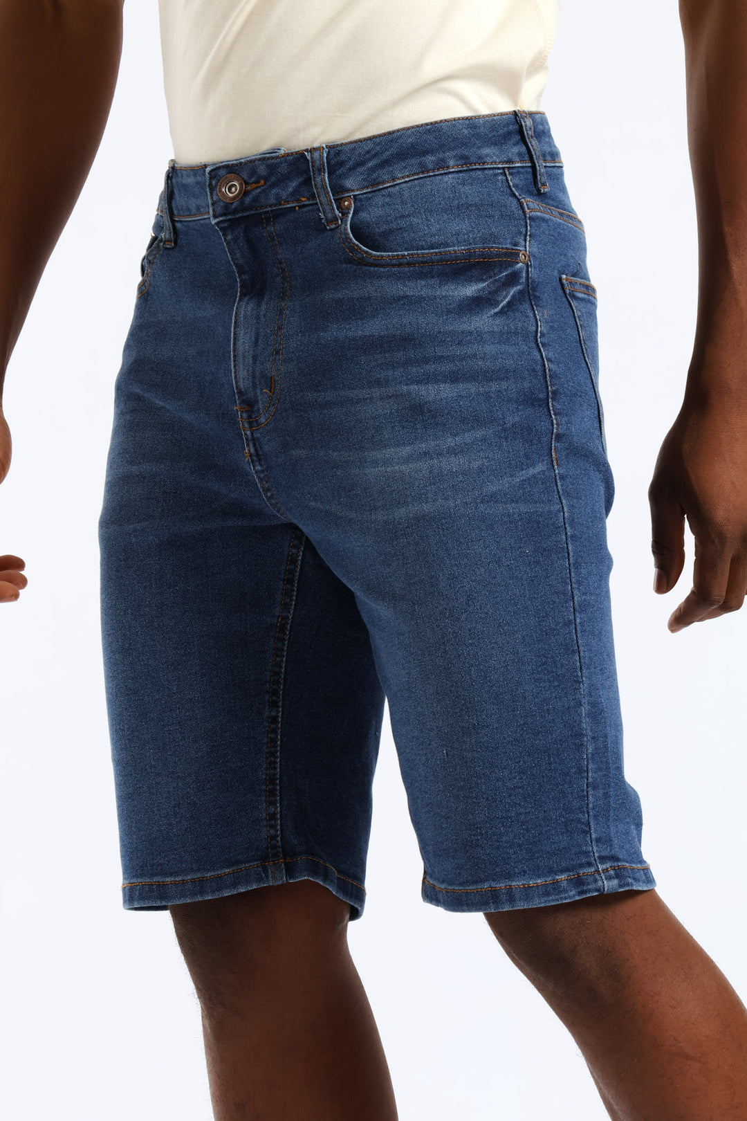 Denim Short - Mid Wash