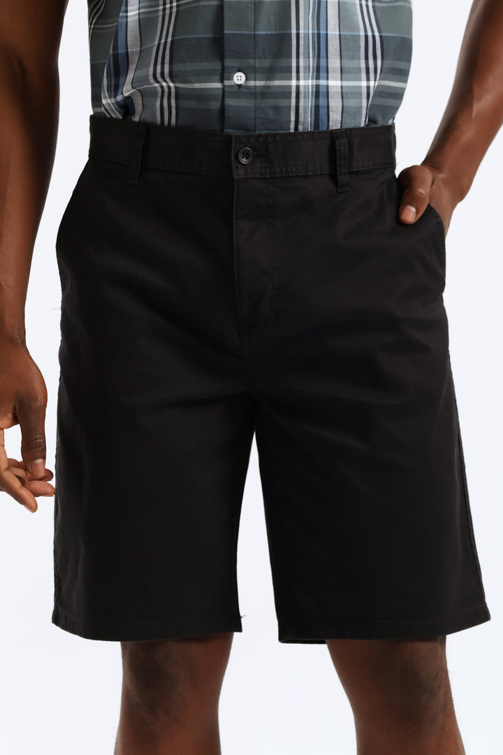 Plain Chino Short - Black