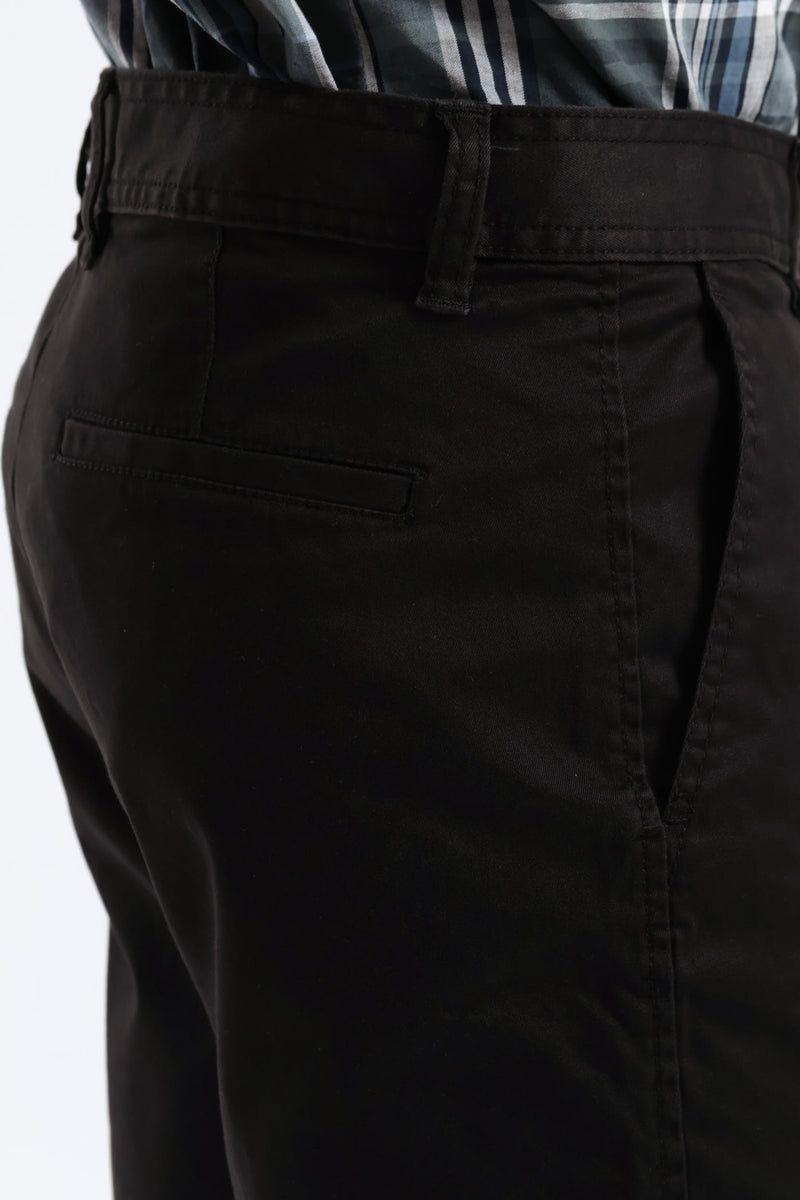 Plain Chino Short - Black