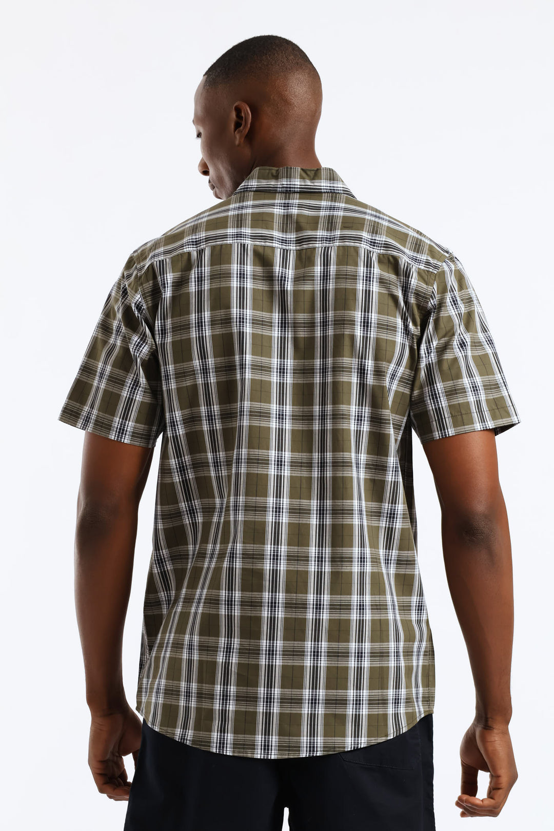 Regular Check Shirt - Olive/Navy/White