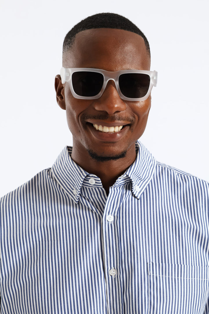 Rubber Clear Sunglasses - Charcoal