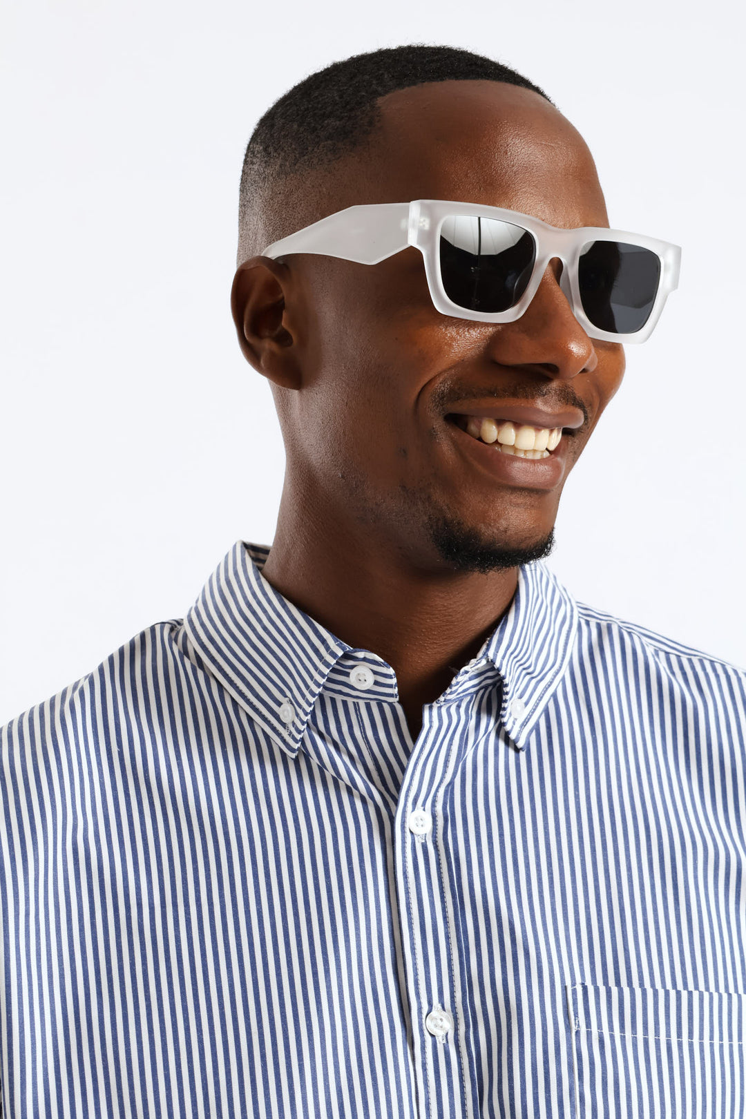 Rubber Clear Sunglasses - Charcoal