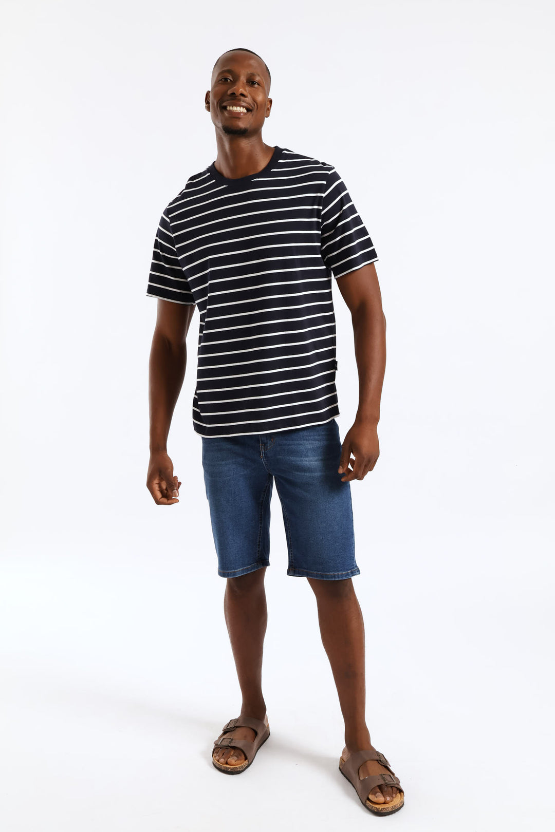 Stripe Tee - Navy
