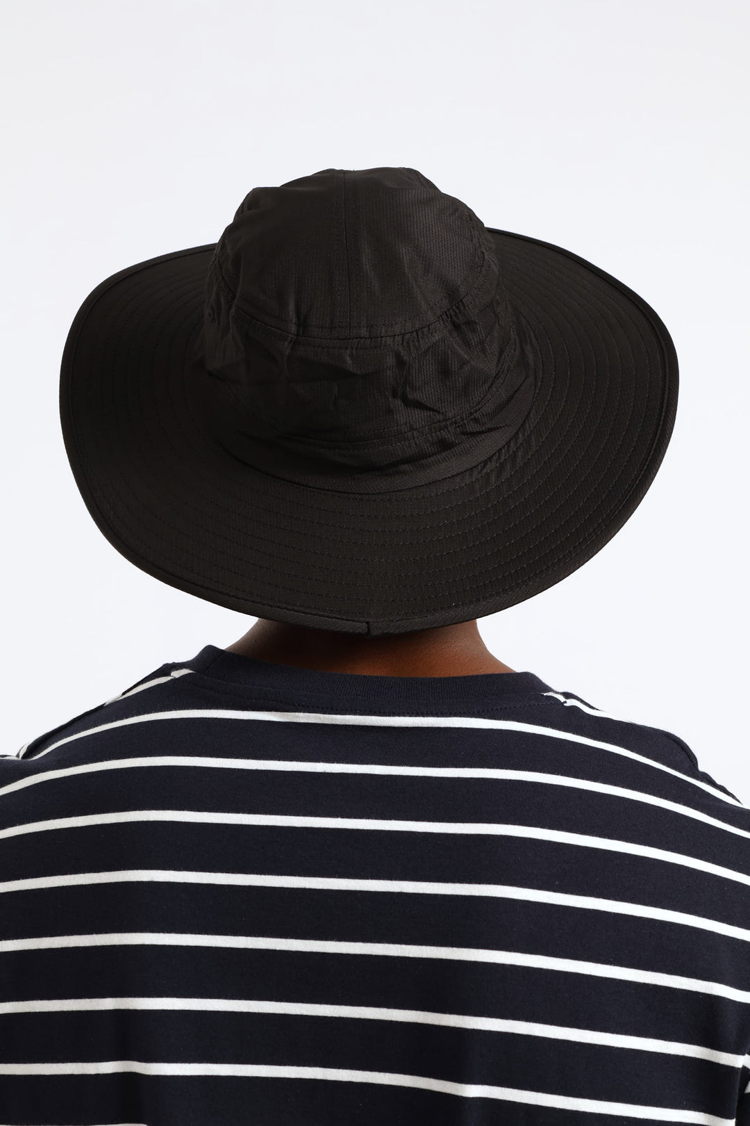 Big Rim Fisherman Bucket Hat - Black