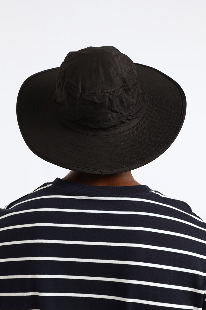 Big Rim Fisherman Bucket Hat - Black