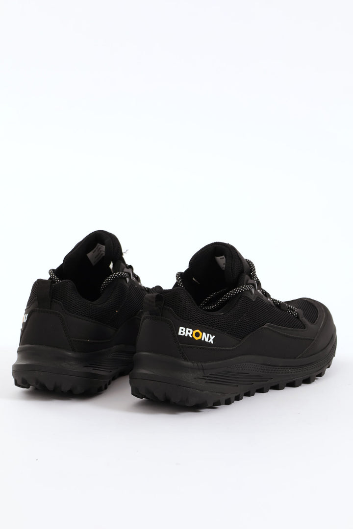 Paragon Mesh Lace Up Trainer - Black