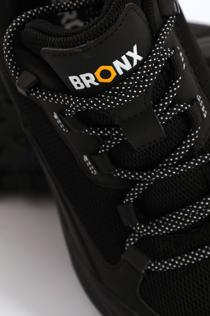 Paragon Mesh Lace Up Trainer - Black