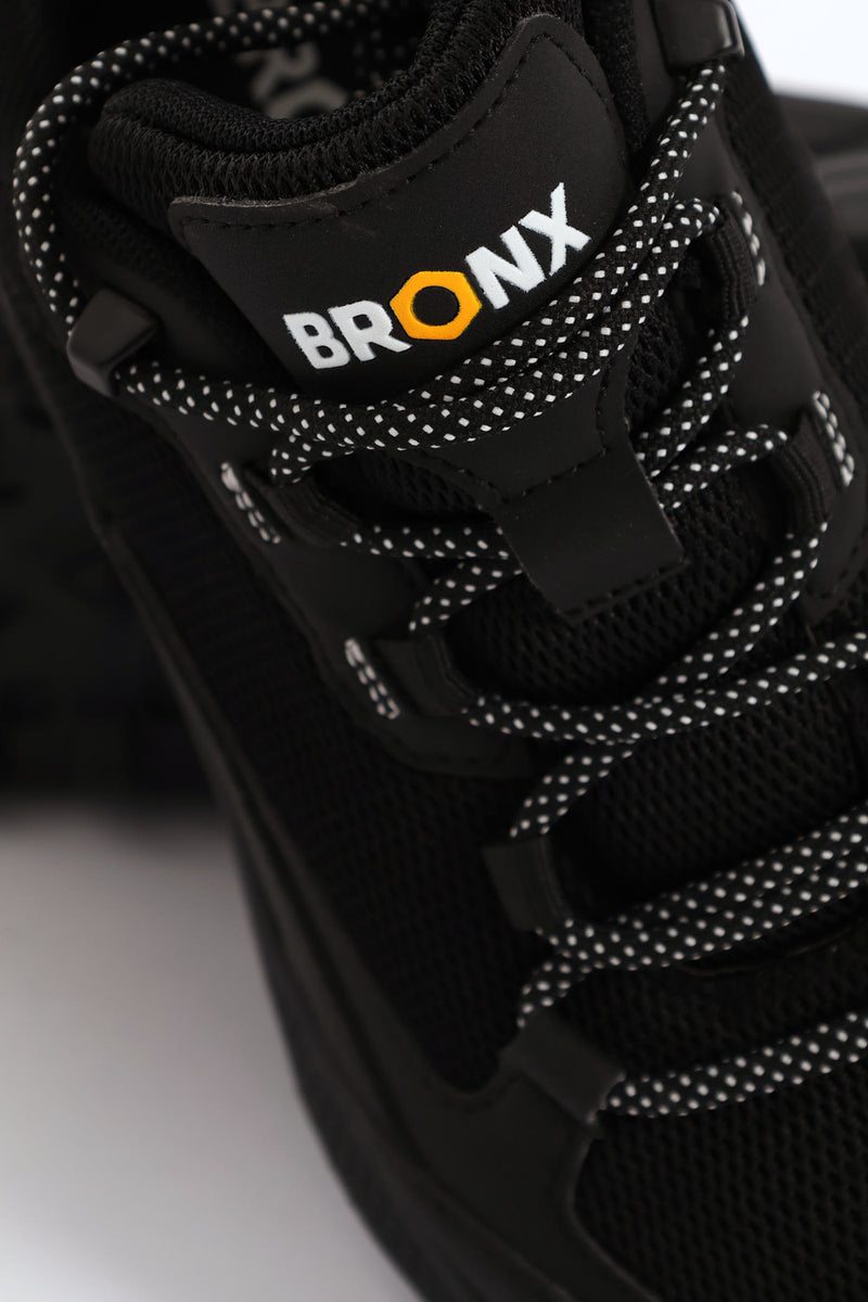 Paragon Mesh Lace Up Trainer - Black