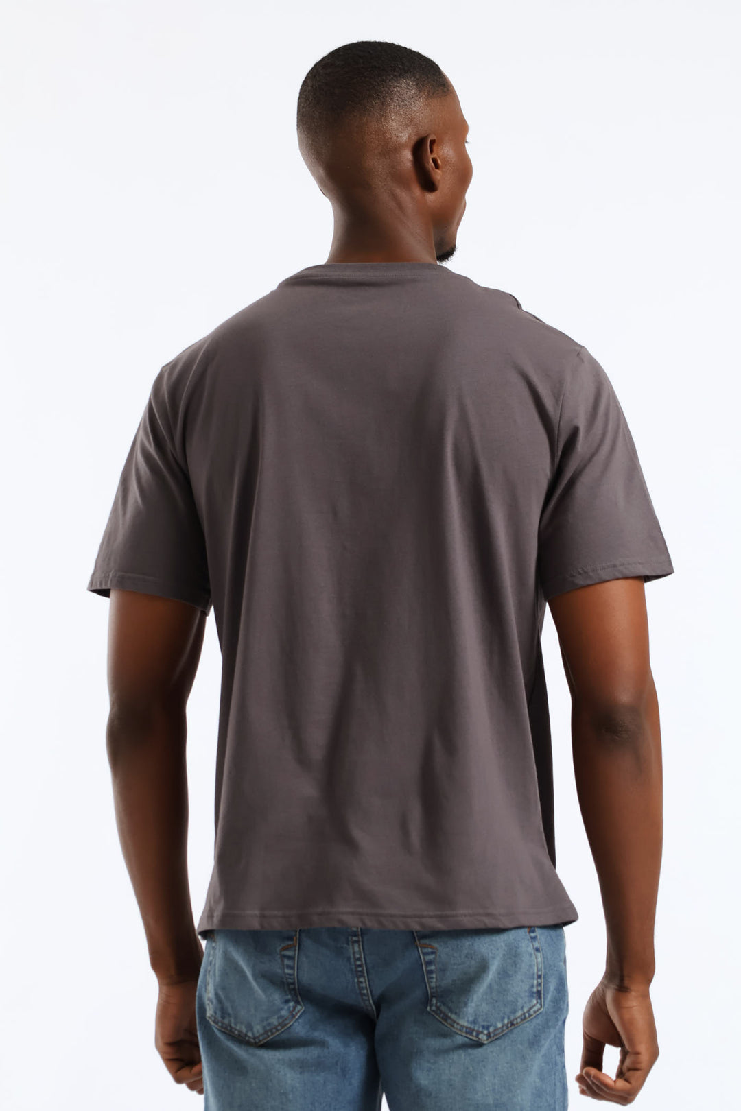 Plain Crew Tee - Charcoal