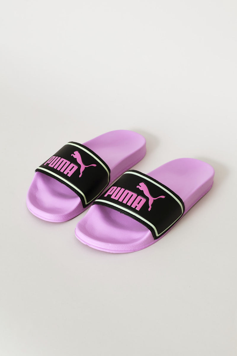 Girls Poolcat Zadp Slide - Black/Pink