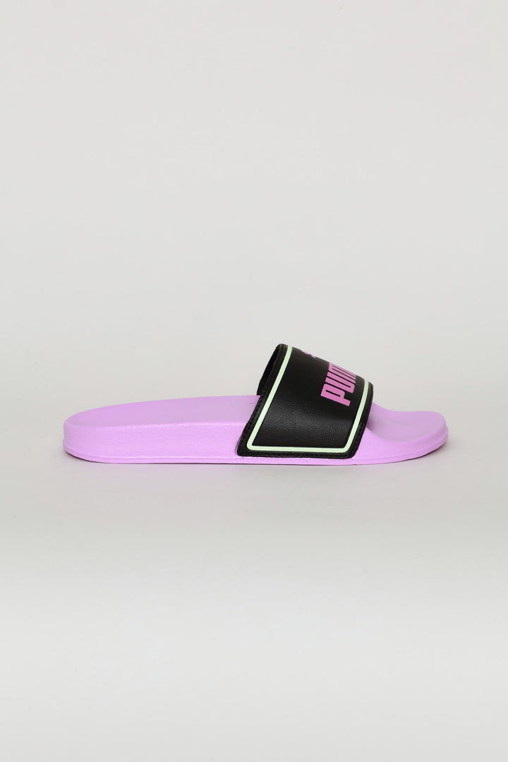 Girls Poolcat Zadp Slide - Black/Pink