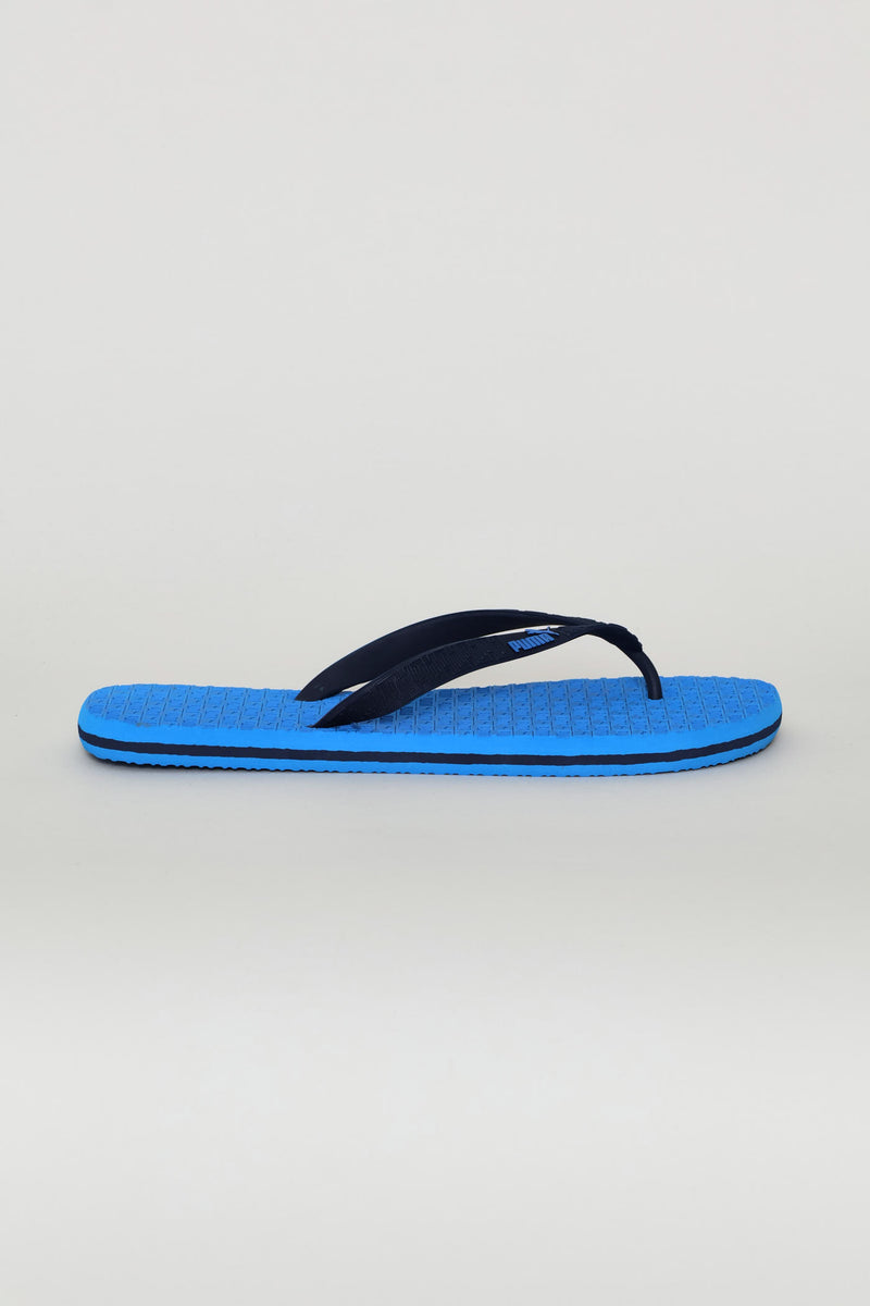 Round Embossed Zadp Flip Flop - Blue
