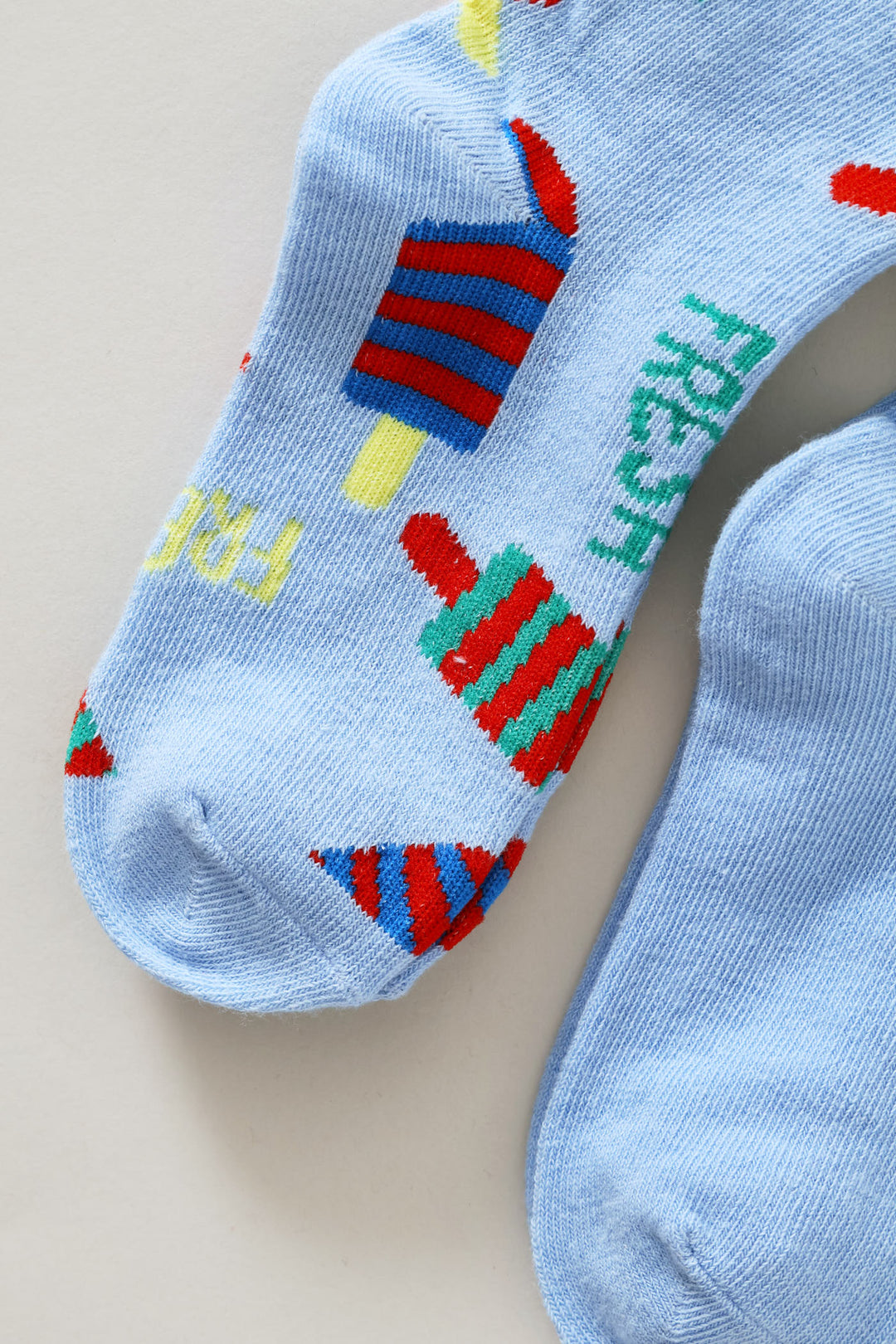 Pre-Boys 2 Pack Ice Cream Champ Anklet Socks - Light Blue