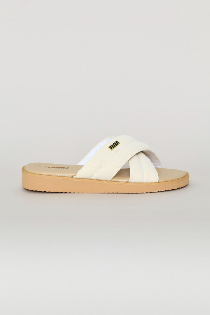 Gracecat Path Feather Zadp Sandal - White