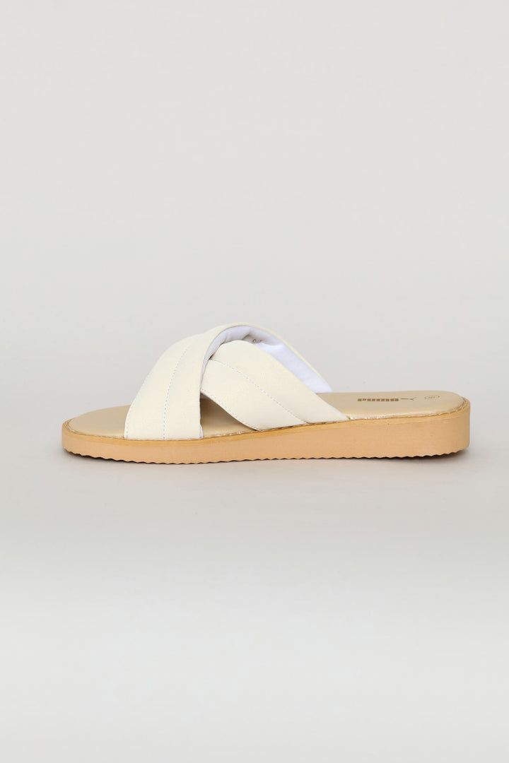 Gracecat Path Feather Zadp Sandal - White
