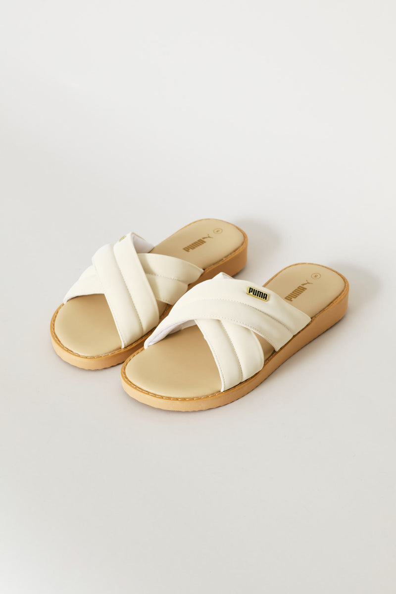 Gracecat Path Feather Zadp Sandal - White