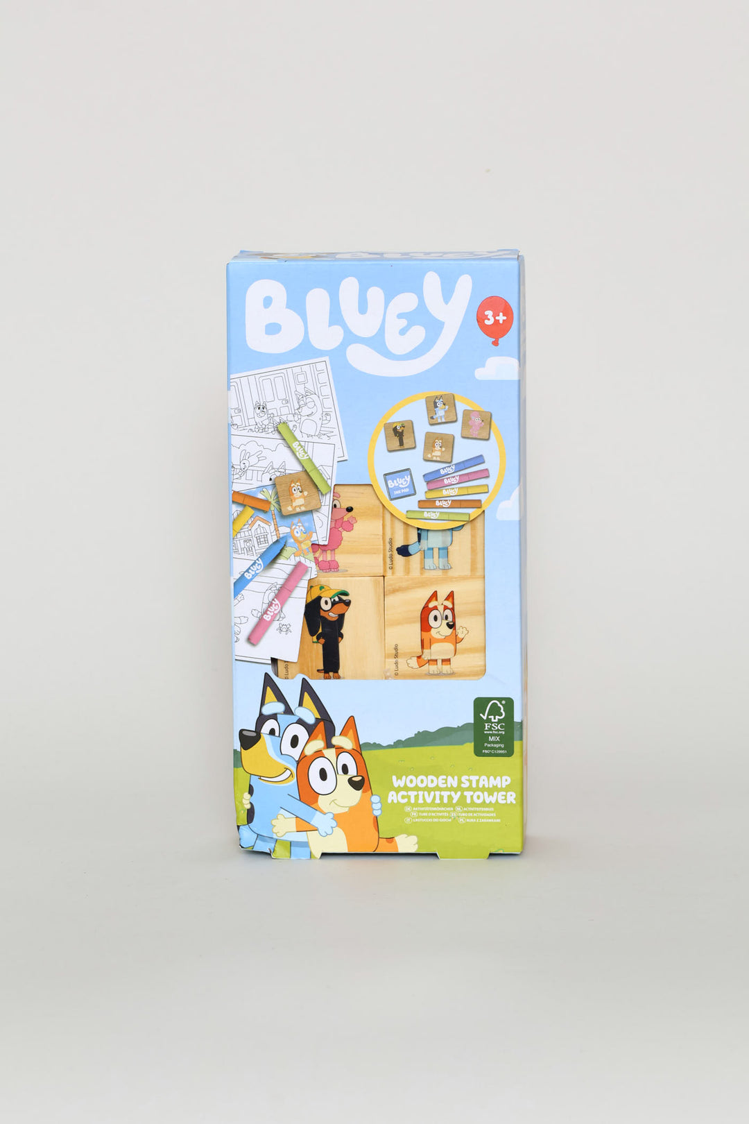 Bluey Wooden Stamps Activity Set - Blue