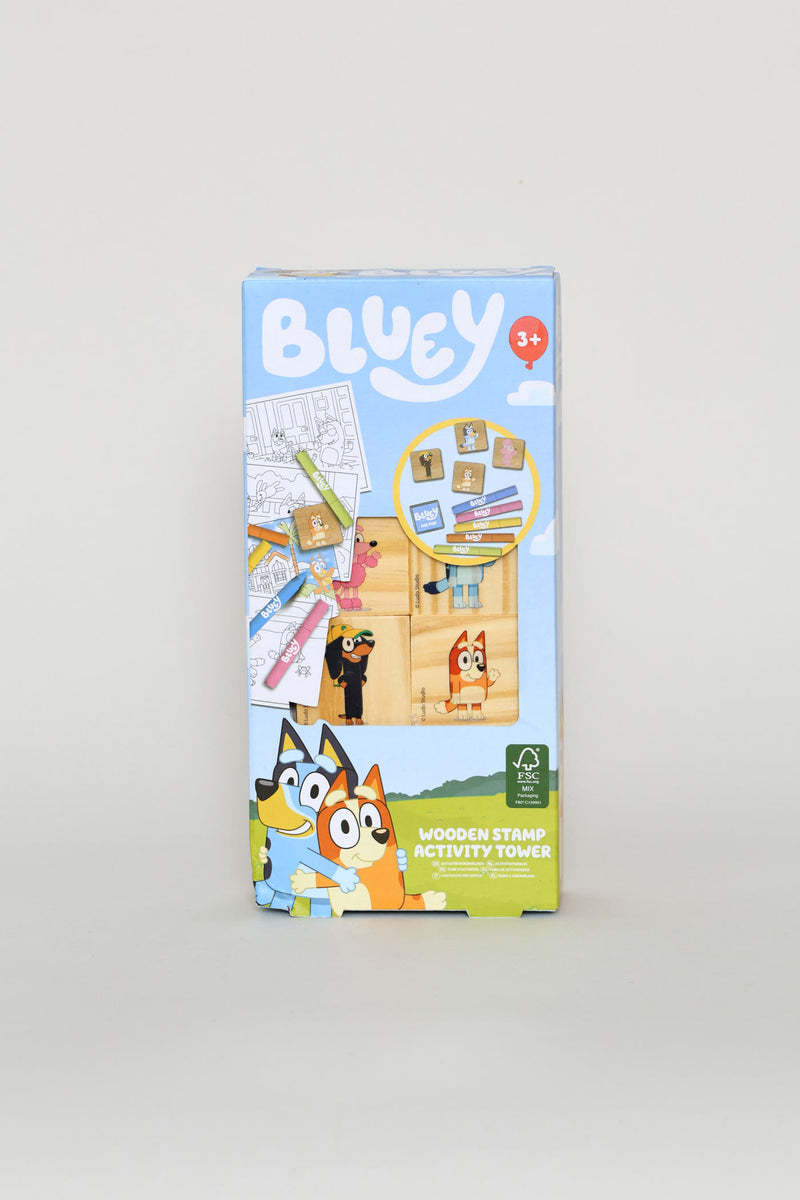 Bluey Wooden Stamps Activity Set - Blue
