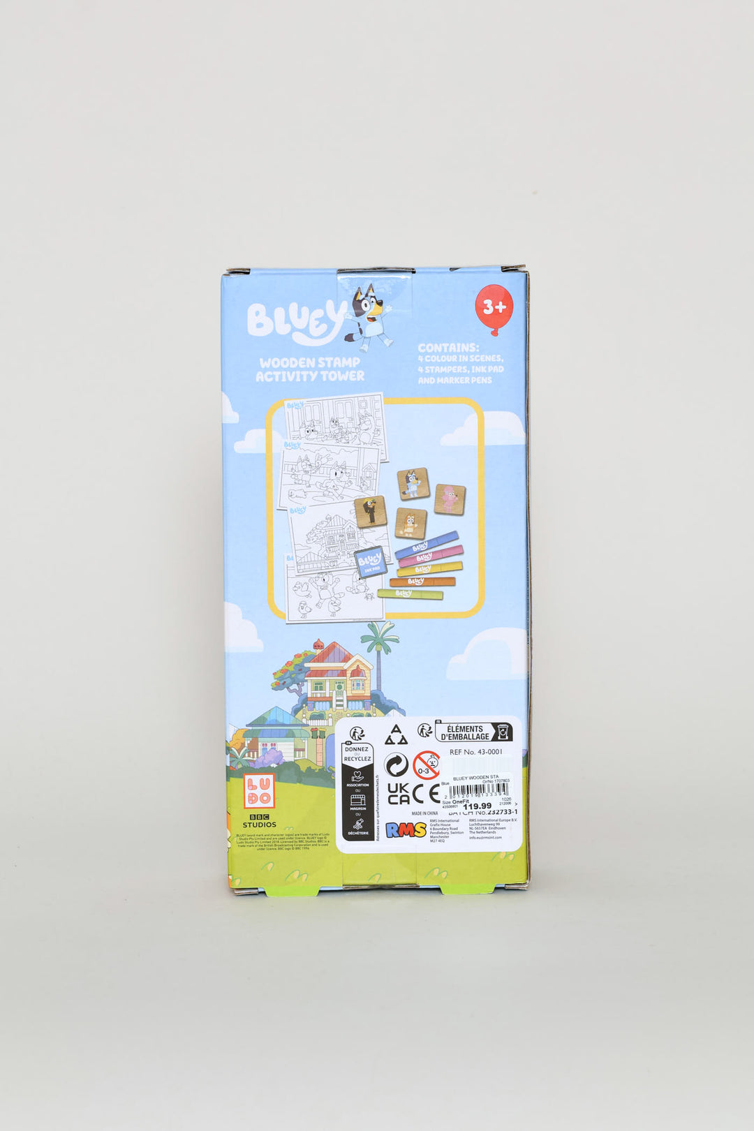 Bluey Wooden Stamps Activity Set - Blue