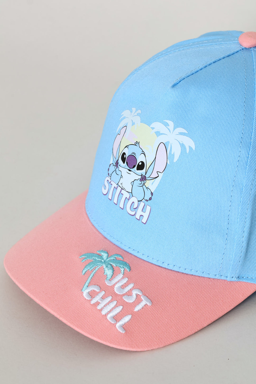Stitch Just Chilling Peak Cap - Blue