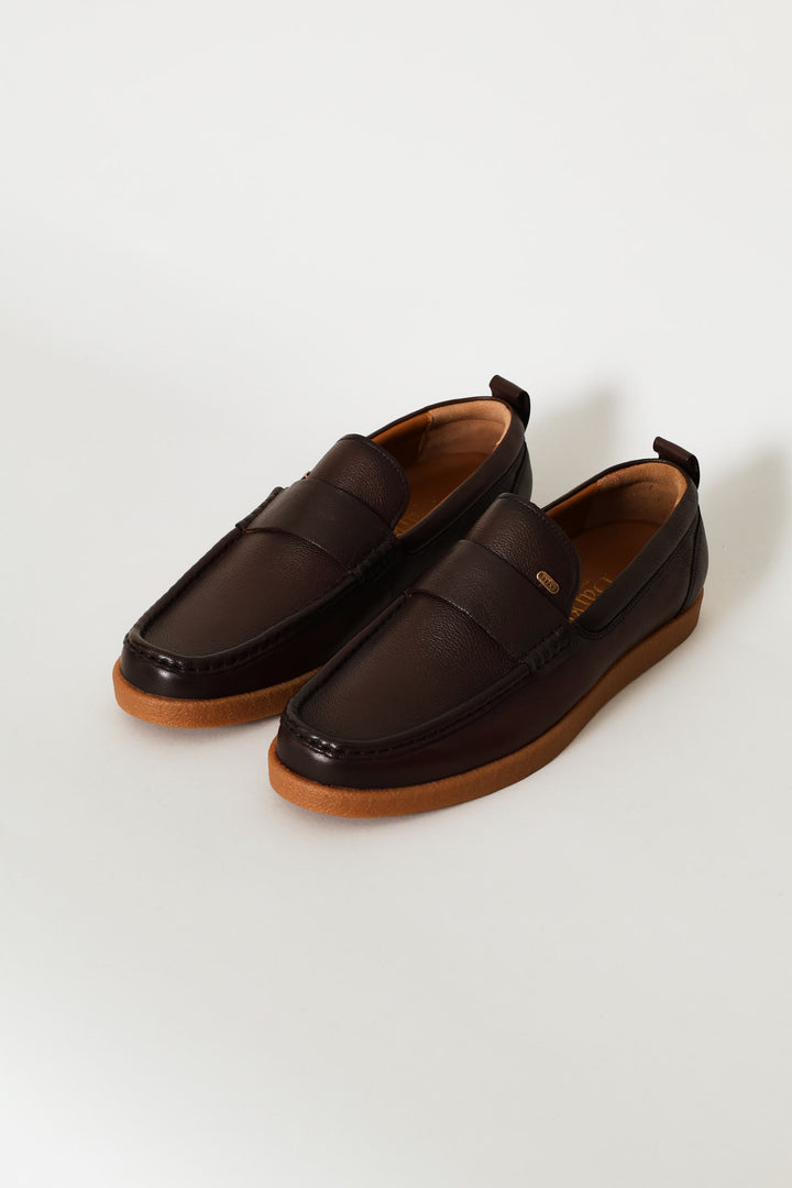 Denzel Leather Loafer - Coffee