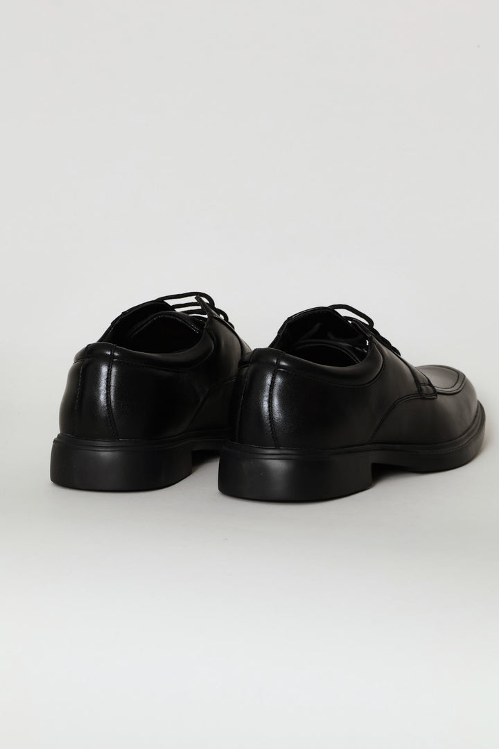 Comfit Square Toe Lace Up Formal Shoe - Black