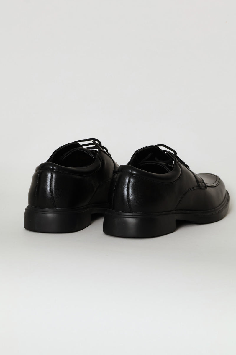 Comfit Square Toe Lace Up Formal Shoe - Black
