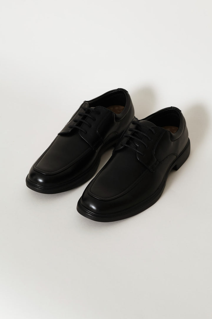 Comfit Square Toe Lace Up Formal Shoe - Black