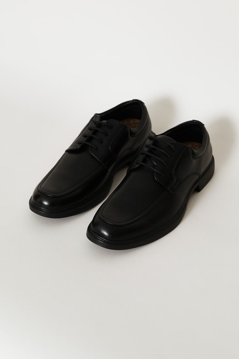 Comfit Square Toe Lace Up Formal Shoe - Black