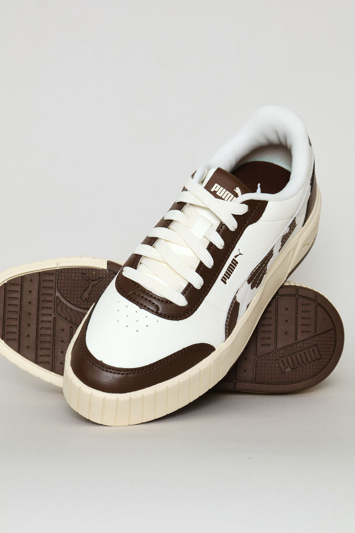 Carina Mia Wild Sneaker - White/Chocolate