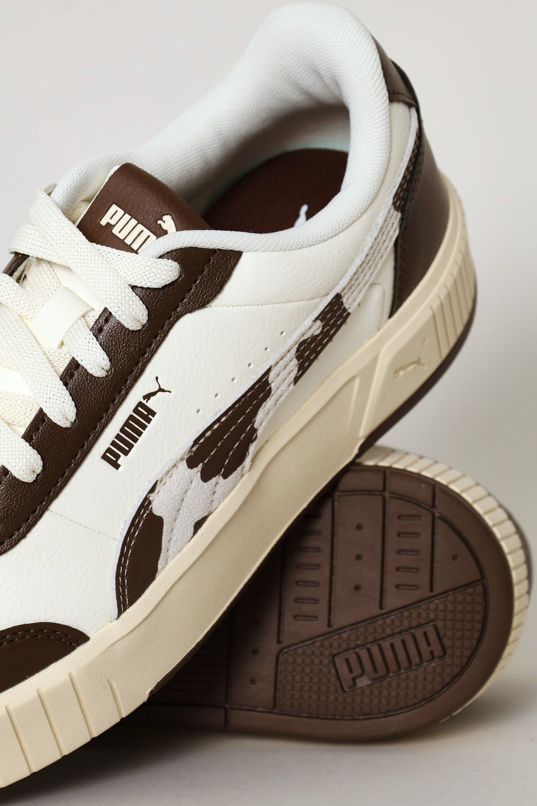 Carina Mia Wild Sneaker - White/Chocolate