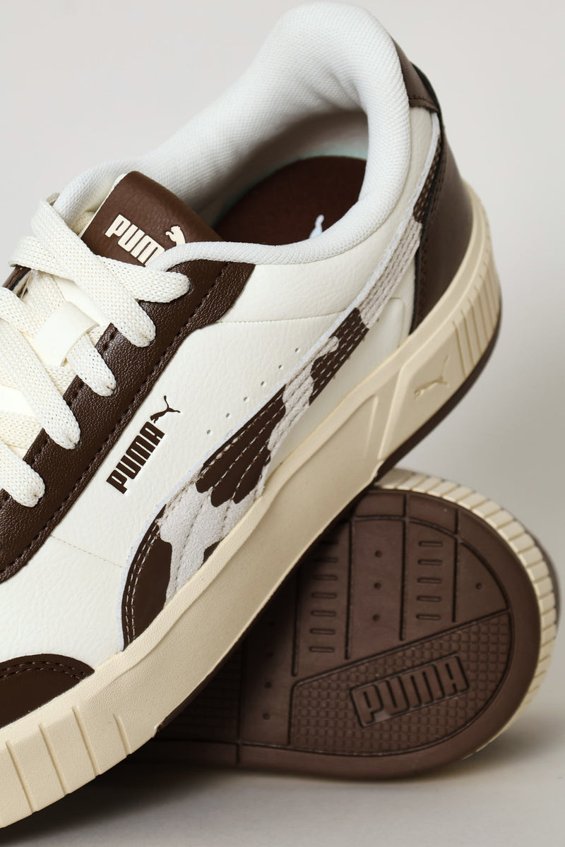 Carina Mia Wild Sneaker - White/Chocolate