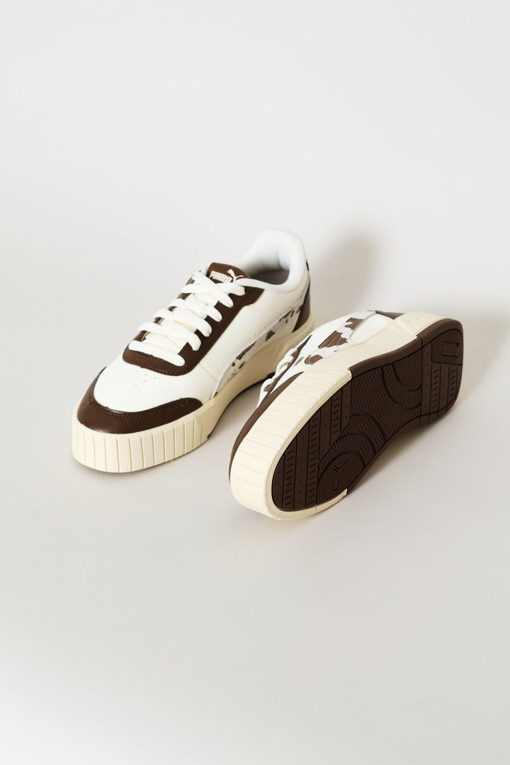 Carina Mia Wild Sneaker - White/Chocolate