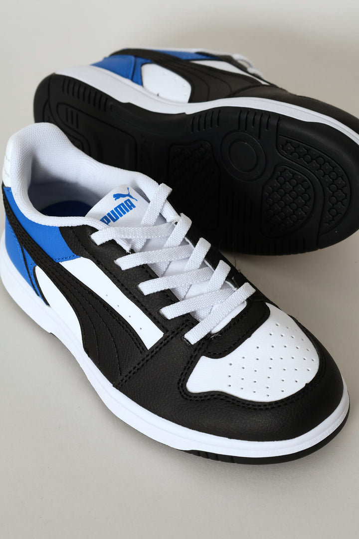 Pre-Boys Rebound Slam Lo Ac Sneaker - Black/Blue