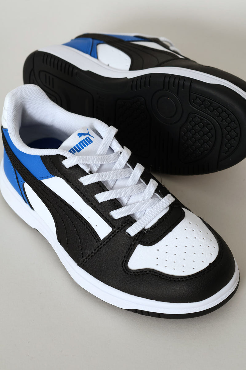 Pre-Boys Rebound Slam Lo Ac Sneaker - Black/Blue