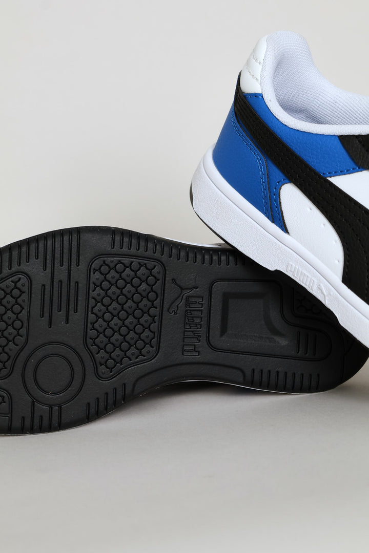 Pre-Boys Rebound Slam Lo Ac Sneaker - Black/Blue