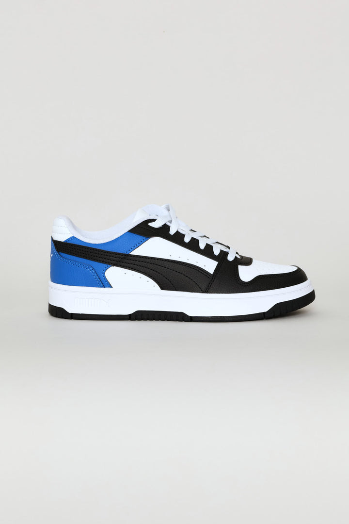 Boys Rebound Slam Lo Sneaker - Black/Blue