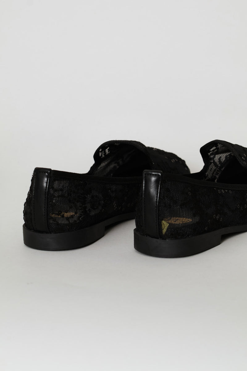 Lace Pump - Black