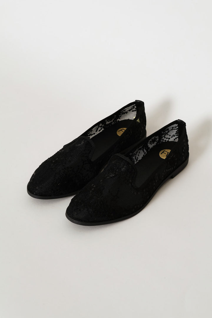Lace Pump - Black