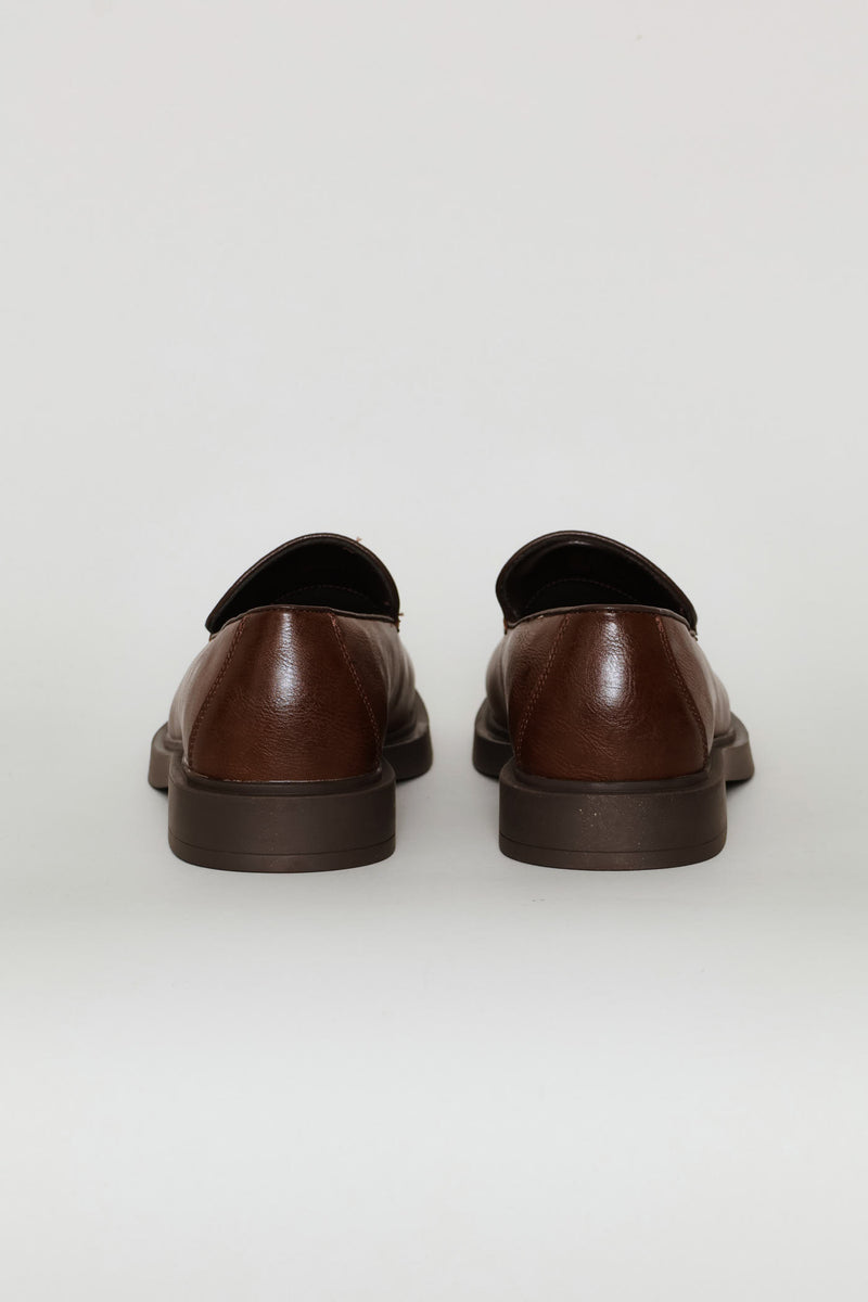 Slip On Plain Upper Loafer - Brown