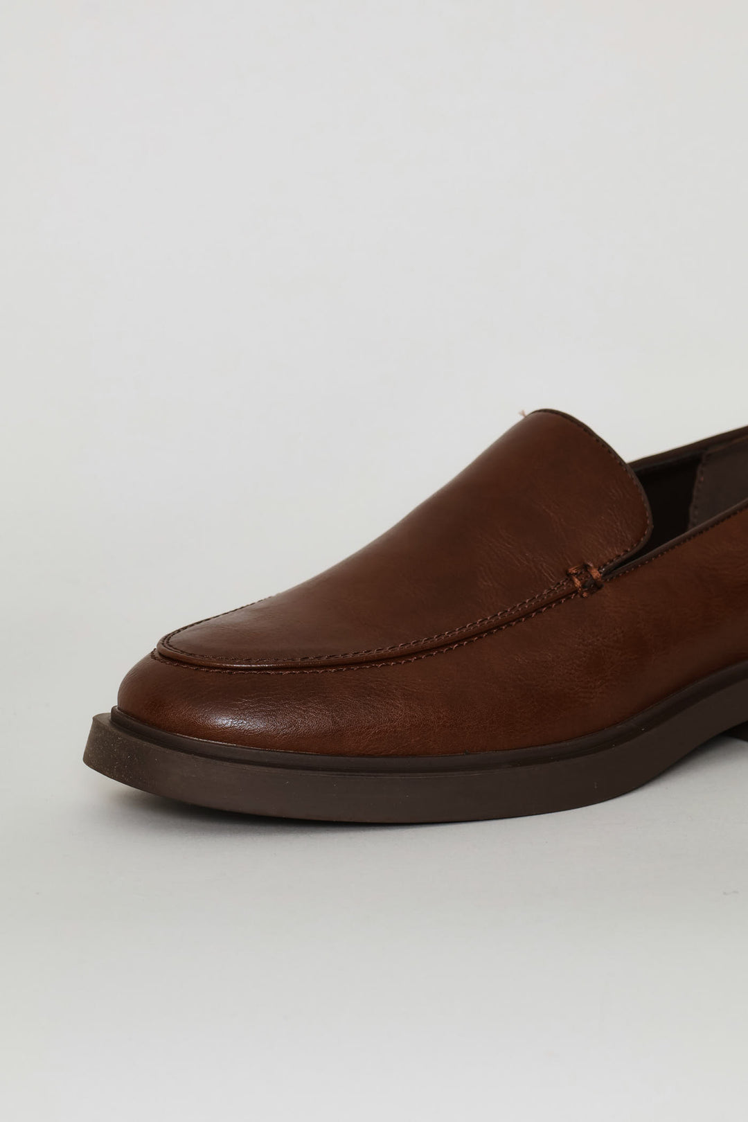 Slip On Plain Upper Loafer - Brown