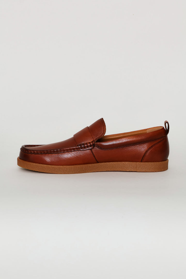 Denzel Leather Loafer - Tan