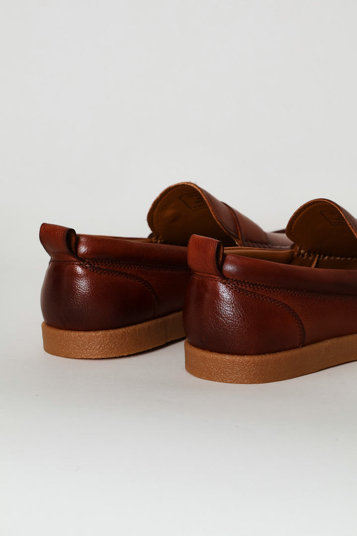 Denzel Leather Loafer - Tan