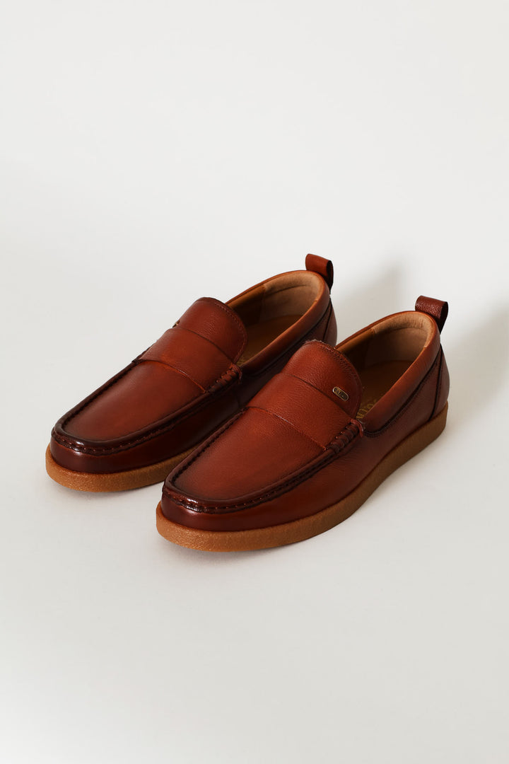 Denzel Leather Loafer - Tan