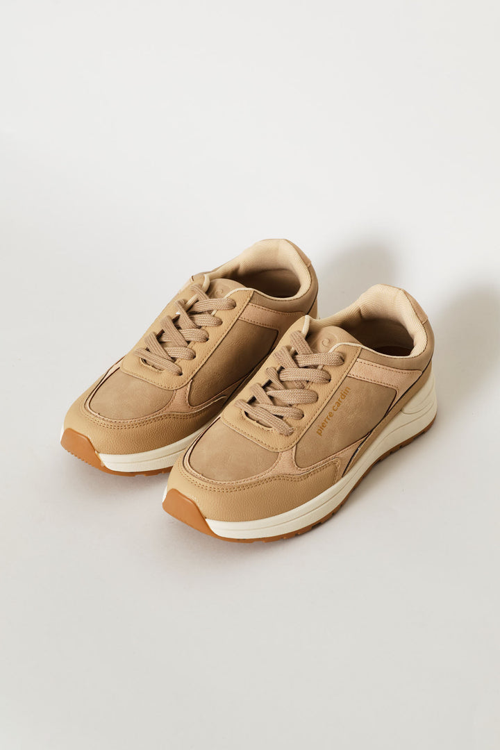Chunky Sole Sneaker - Beige