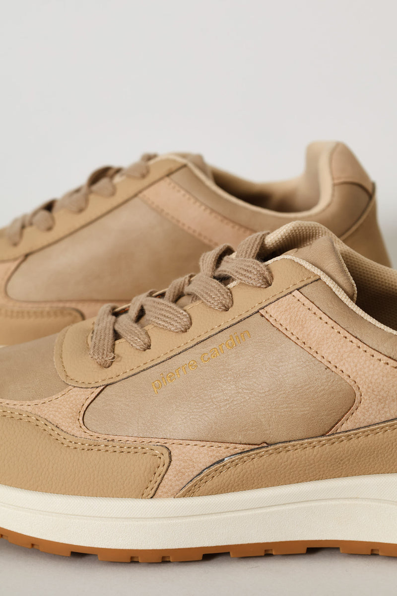 Chunky Sole Sneaker - Beige