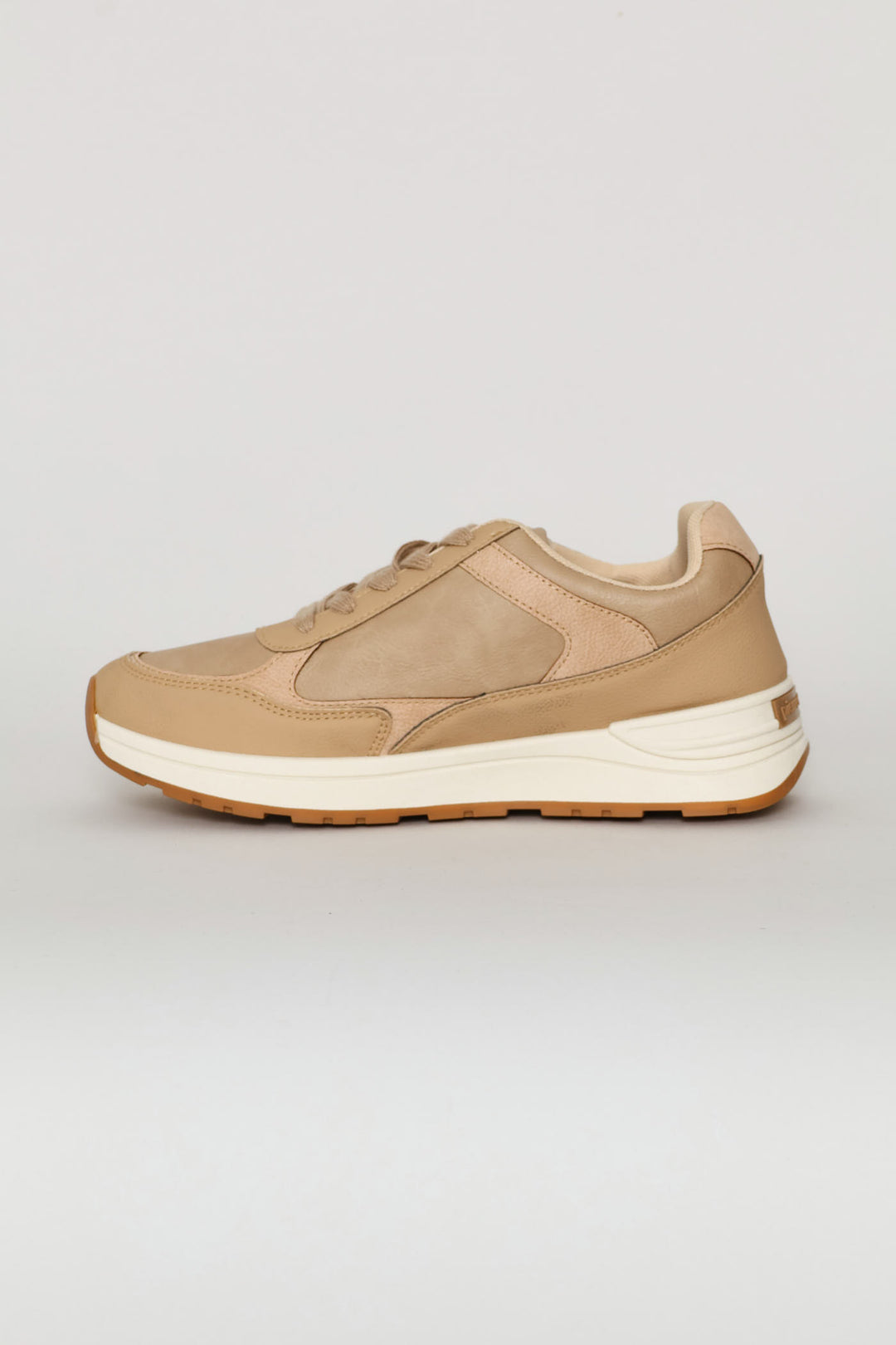 Chunky Sole Sneaker - Beige